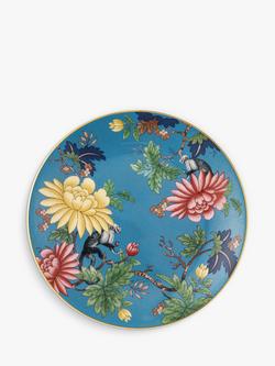 Wedgwood Wonderlust Sapphire Garden Bone China Side Plate, 21cm, Blue/Multi, Blue/Multi