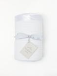 John Lewis Baby GOTS Organic Cotton Cellular Cotbed Blanket, 120 x 100cm, White