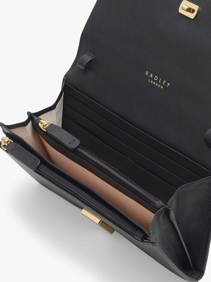 Radley Albert Road Large Leather Phone Cross Body Bag, Black