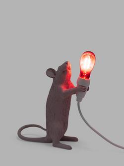 Seletti Love Edition Mouse LED Table Lamp, Pink - view 2, Pink