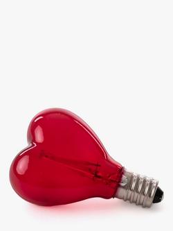 Seletti 1W E14 LED Non Dimmable Mouse Heart Replacement Bulb, Pink, Pink