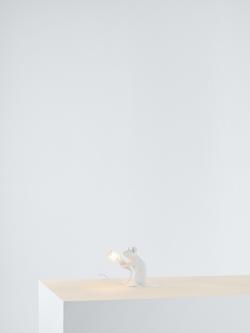 Seletti Sitting Mouse Table Lamp, White