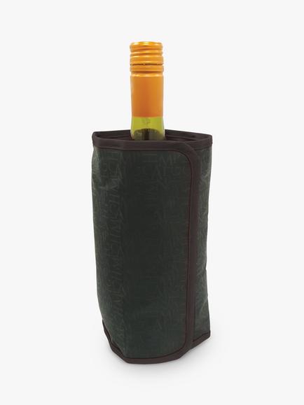 Mixology Dual Wrap Wine Bottle Cooler / Warmer, Black, Black