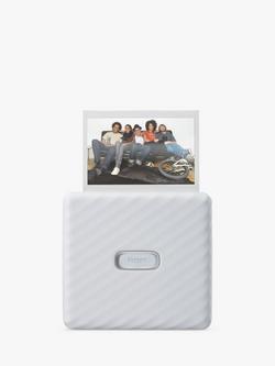 Fujifilm instax™ Link Wide Mobile Photo Printer - view 2, Ash White