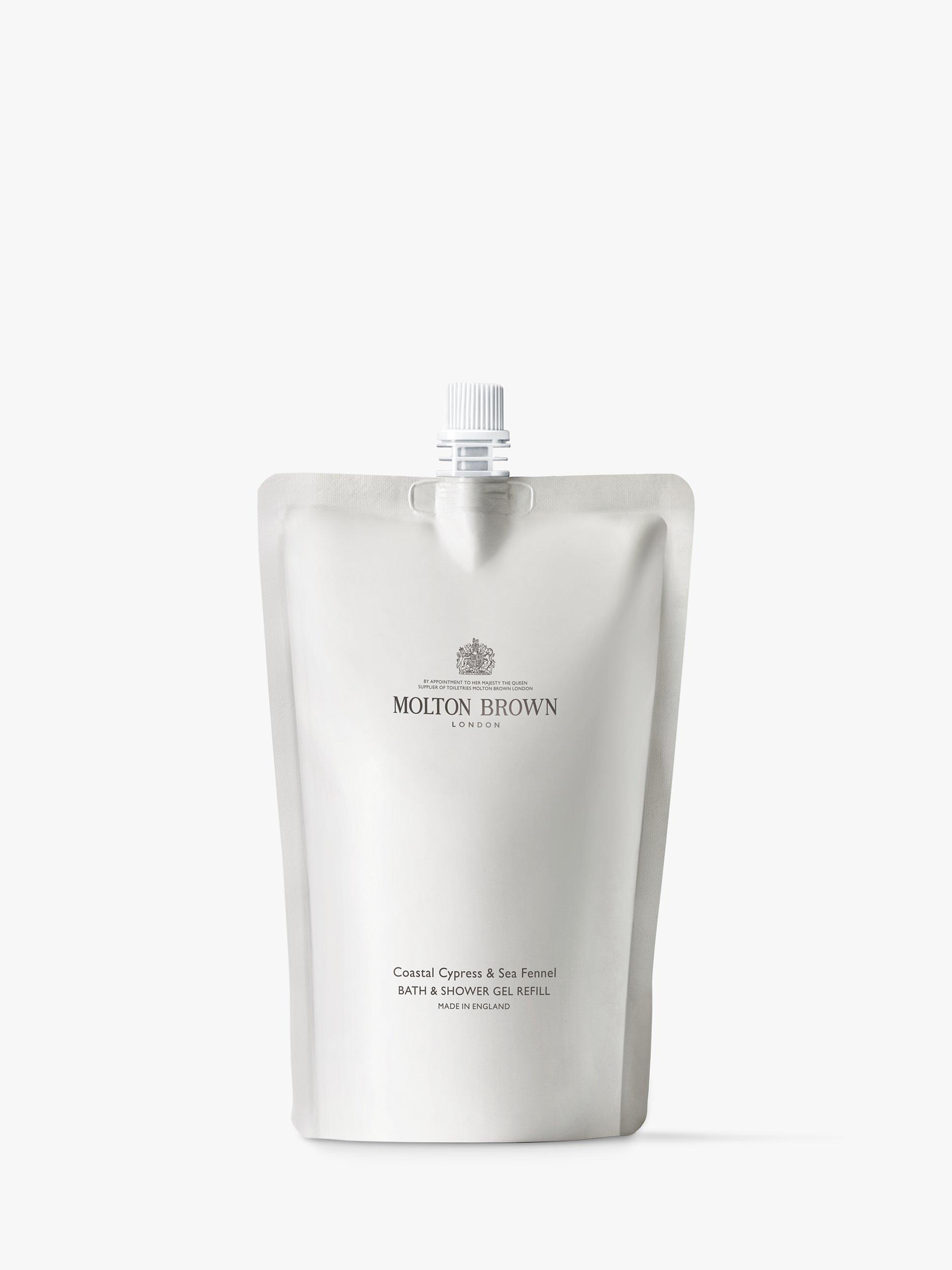 Product image 1 of 3, which shows Coastal Cypress & Sea Fennel Bath & Shower Gel Refill, 400ml