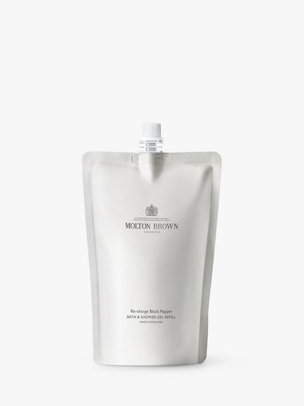 Molton Brown Re-charge Black Pepper Bath & Shower Gel Refill, 400ml, 