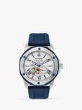 Bulova Men's Marine Star Heartbeat Automatic Silicone Strap Watch