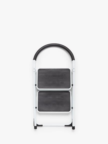 John Lewis 2 Step Folding Ladder - view 2, White