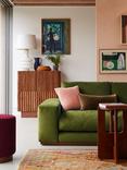 Swoon Denver Grand 4 Seater RHF Corner End Sofa, Kingfisher Velvet