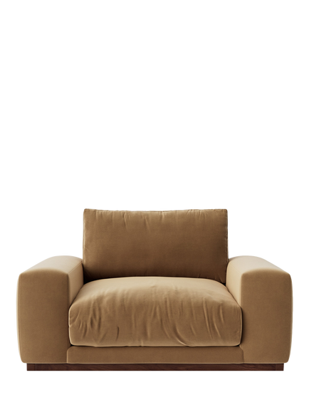 Swoon Denver Loveseat, Biscuit Velvet