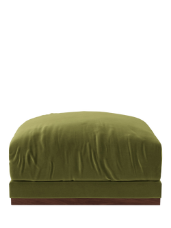 Swoon Denver Footstool, Fern Velvet