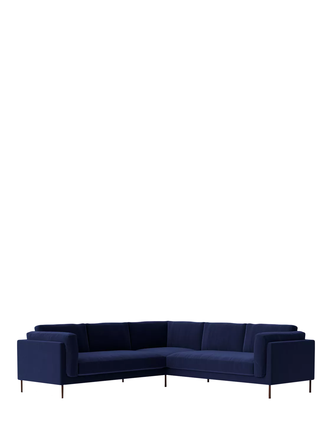 Swoon Munich 5 Seater Corner Sofa, Dark Leg
