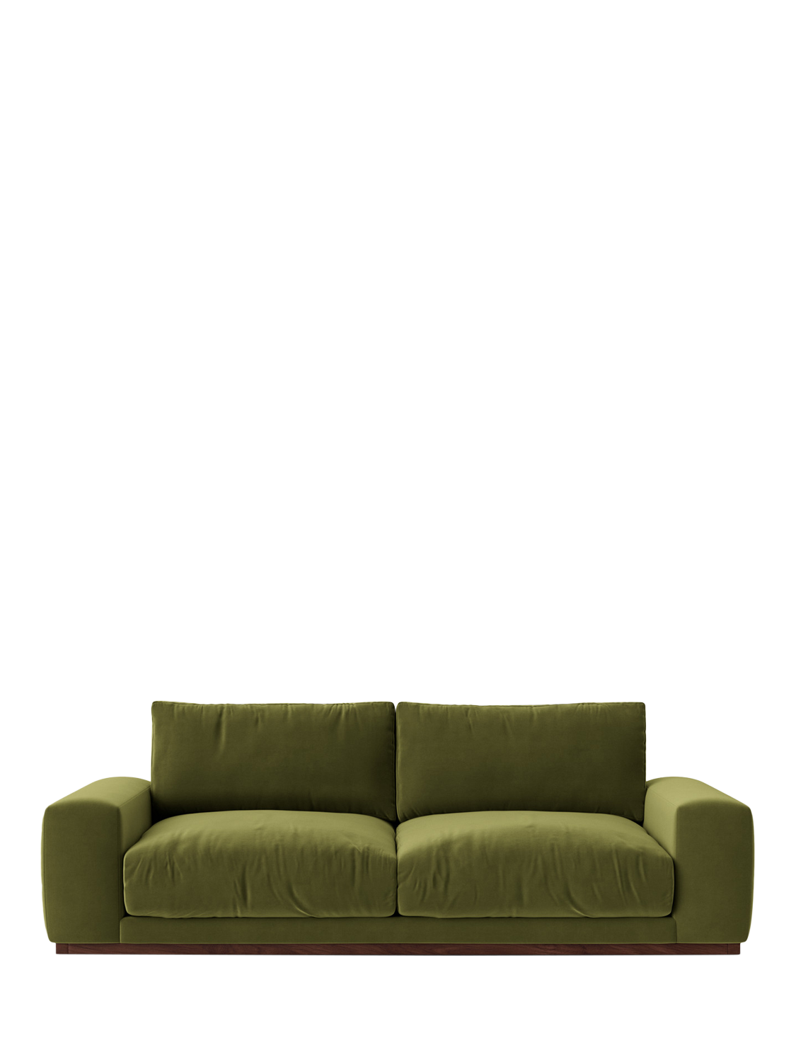 Denver Range, Swoon Denver Large 3 Seater Sofa, Fern Velvet