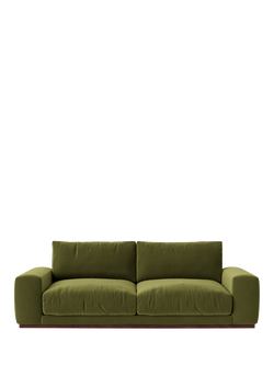 Swoon Denver Large 3 Seater Sofa, Fern Velvet