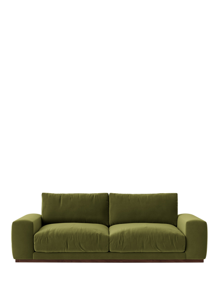 Swoon Denver Large 3 Seater Sofa, Fern Velvet