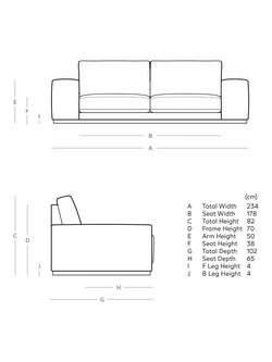 Swoon Denver Large 3 Seater Sofa - view 2, Fern Velvet