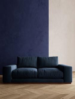 Swoon Denver Medium 2 Seater Sofa - view 2, Indigo Wool