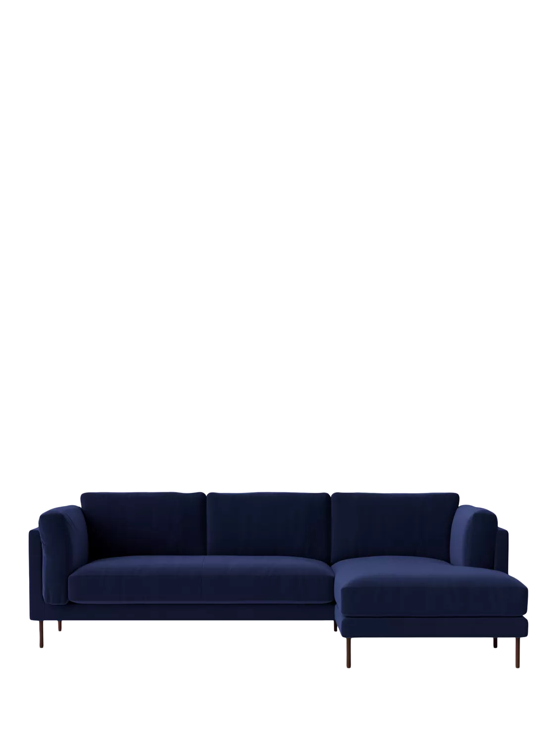 Swoon Munich Grand 4 Seater RHF Chaise End Sofa, Dark Leg