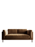 Swoon Munich Medium 2 Seater Sofa, Dark Leg, Biscuit Velvet