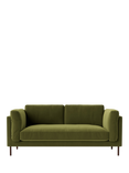 Swoon Munich Medium 2 Seater Sofa, Dark Leg, Fern Velvet