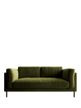 Swoon Munich Medium 2 Seater Sofa, Dark Leg, Fern Velvet