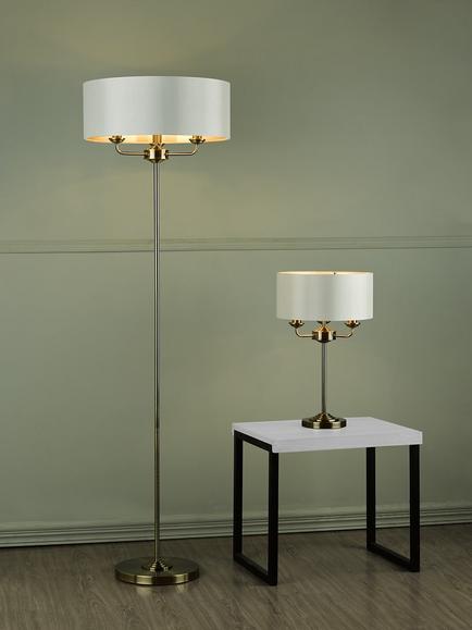 Laura Ashley Sorrento Floor Lamp - view 2, Antique Brass