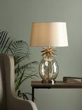 Laura Ashley Pineapple Glass Large Table Lamp, Champagne