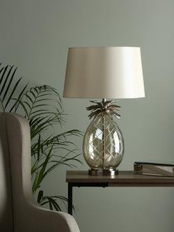 Laura Ashley Pineapple Glass Large Table Lamp - view 2, Champagne