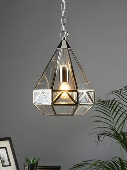 Laura Ashley Zaria Ceiling Light, Polished Nickel