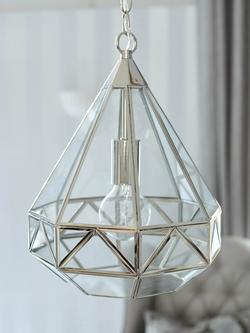 Laura Ashley Zaria Ceiling Light - view 2, Polished Nickel