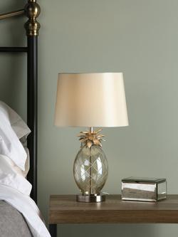 Laura Ashley Pineapple Glass Petite Table Lamp, Champagne, Champagne