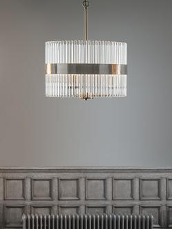 Laura Ashley Alexa Ceiling Light, Clear/Polished Nickel, Clear/Polished Nickel