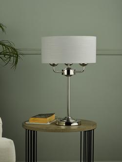 Laura Ashley Sorrento 3 Arm Table Lamp - view 2, Antique Brass
