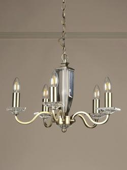 Laura Ashley Carson Chandelier Ceiling Light - view 2, Antique Brass