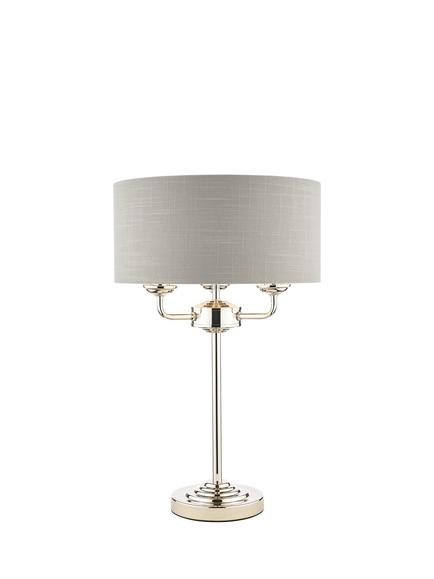Laura Ashley Sorrento 3 Arm Table Lamp - view 2, Silver