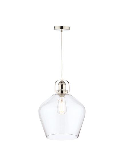 Laura Ashley Rye Glass Pendant Ceiling Light - view 2, Clear
