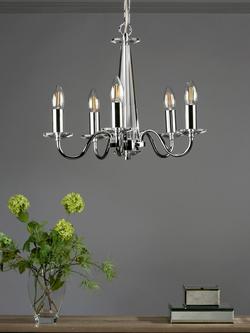 Laura Ashley Blake Crystal Ceiling Light, Clear/Polished Chrome - view 2, Clear/Polished Chrome