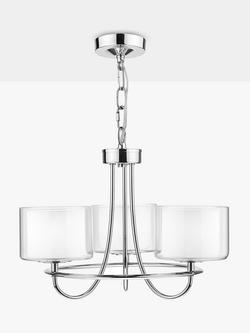 Laura Ashley Southwell 3 Arm Ceiling Light, Polished Nickel - view 2, Polished Nickel