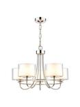 Laura Ashley Southwell 5 Arm Ceiling Light, Polished Nickel