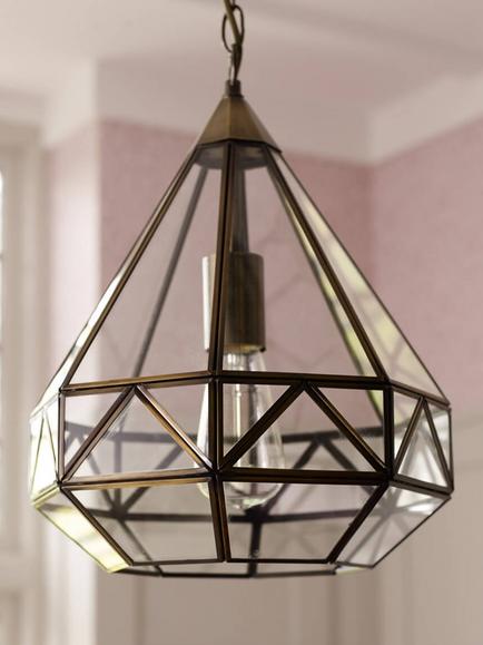 Laura Ashley Zaria Ceiling Light - view 2, Antique Brass
