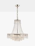 Laura Ashley Enid Crystal Glass Chandelier Ceiling Light, Clear