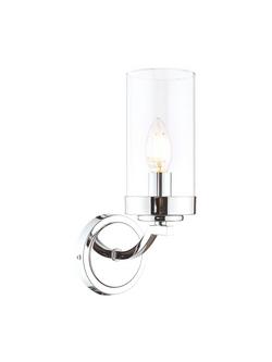 Laura Ashley Joseph Single Wall Light, Polished Chrome