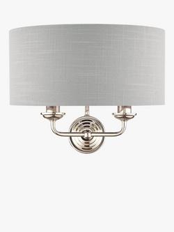 Laura Ashley Sorrento Double Wall Light - view 2, Silver