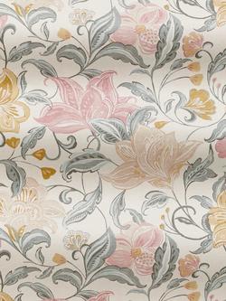 John Lewis Lydia Floral Vinyl Wallpaper, Turmeric - view 2, Turmeric