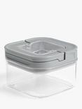 John Lewis Flip Lock Airtight Square Storage Container, 450ml