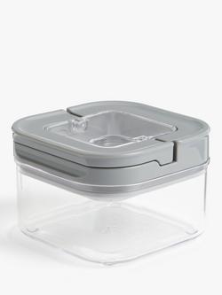 John Lewis Flip Lock Airtight Square Storage Container, 450ml, 