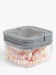 John Lewis Flip Lock Airtight Square Storage Container, 450ml