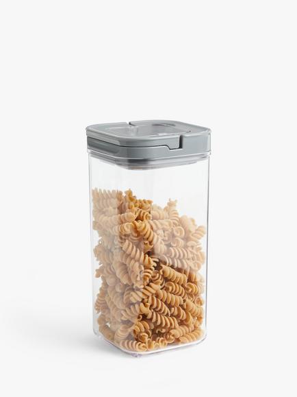 John Lewis Flip Lock Airtight Square Storage Container, 1.7L - view 2, 