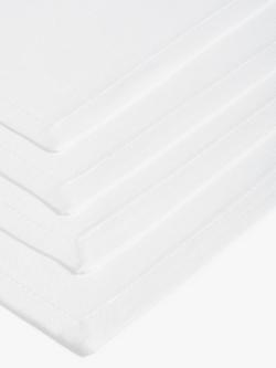 John Lewis ANYDAY Cotton Napkins, Set of 4, White