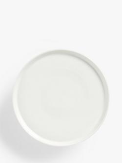 John Lewis Eat Porcelain Cake Stand, 27cm, White - view 2, White